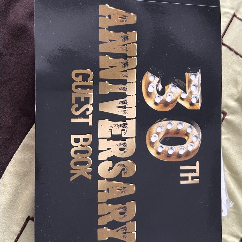 30th Anniversary Guest Book
